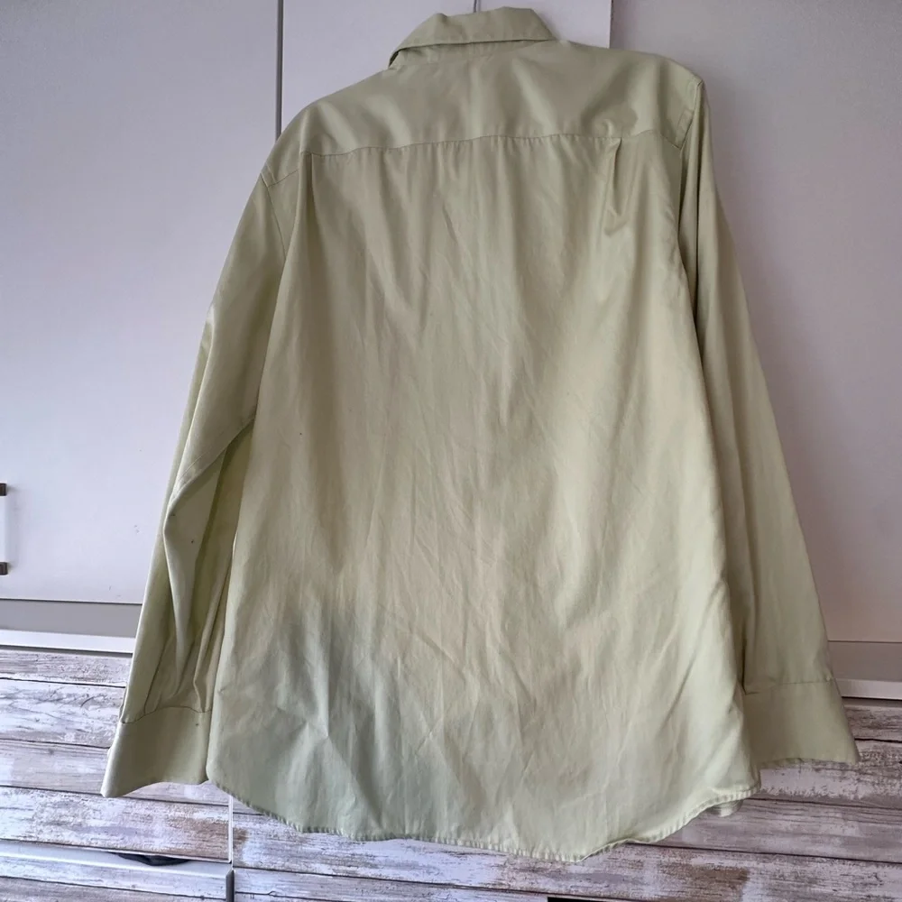 👔 Banana Republic Men’s Sage Green Non-Iron Slim Fit Button Down Shirt L